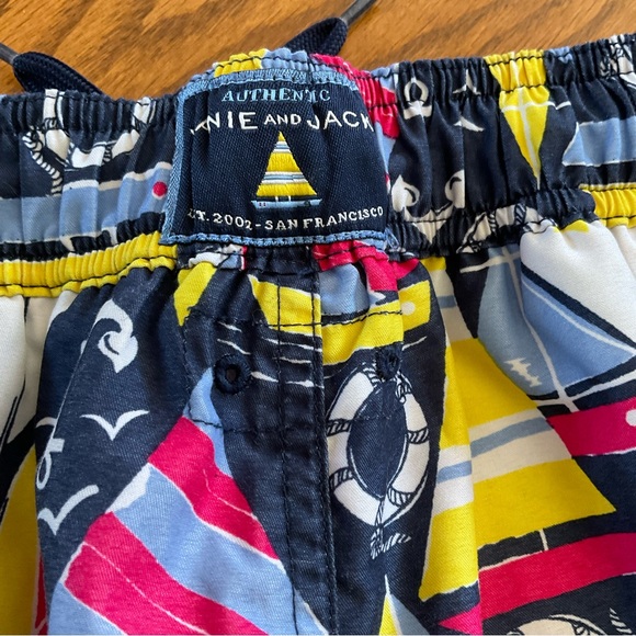 Janie & Jack Nautical Sailing Swim Trunks, Little Boys Sz 5 - Picture 3 of 6
